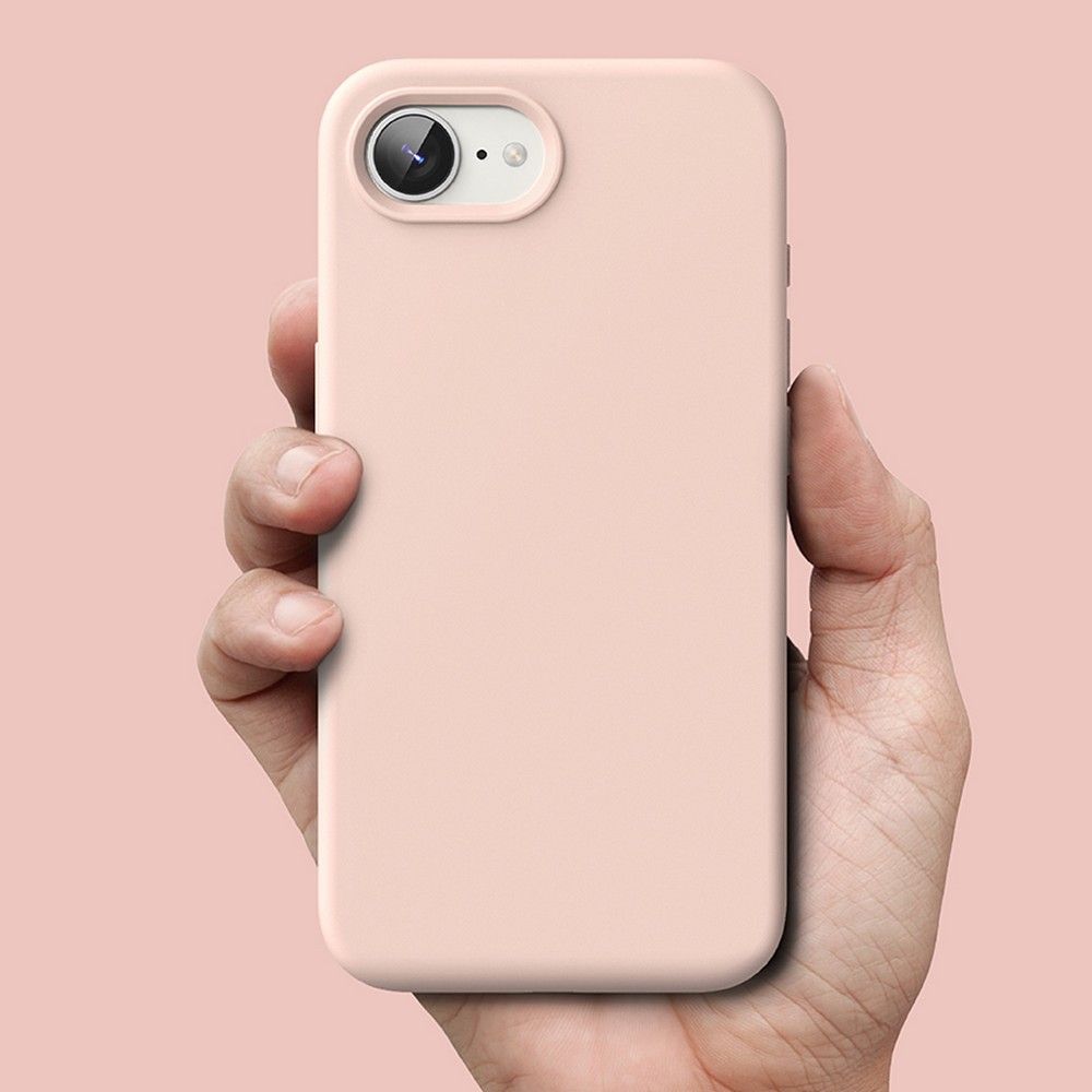 COPERTURA RINGKE SILICONE MAGNETICA MAGSAFE IPHONE 16E PINK SAND