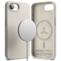 COPERTURA RINGKE SILICONE MAGNETICA MAGSAFE IPHONE 16E STONE