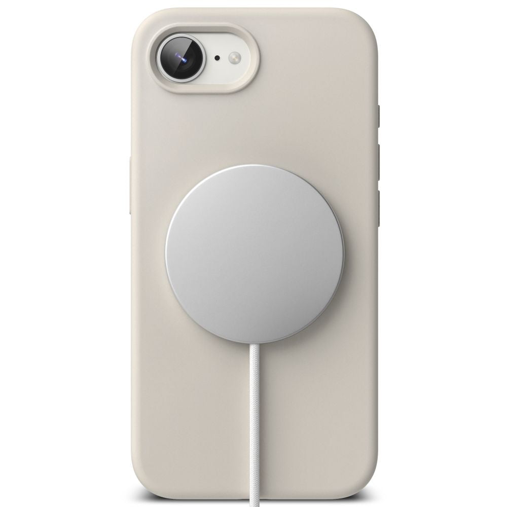 COPERTURA RINGKE SILICONE MAGNETICA MAGSAFE IPHONE 16E STONE