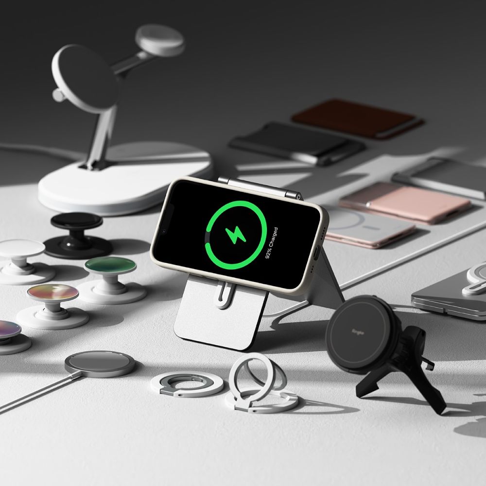 COPERTURA RINGKE SILICONE MAGNETICA MAGSAFE IPHONE 16E STONE