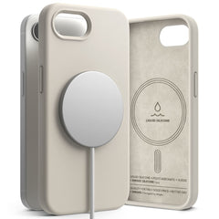 COPERTURA RINGKE SILICONE MAGNETICA MAGSAFE IPHONE 16E STONE
