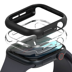 CUSTODIA RINGKE SLIM 2-PACK APPLE WATCH 10 (42 MM) TRASPARENTE E NERO OPACO
