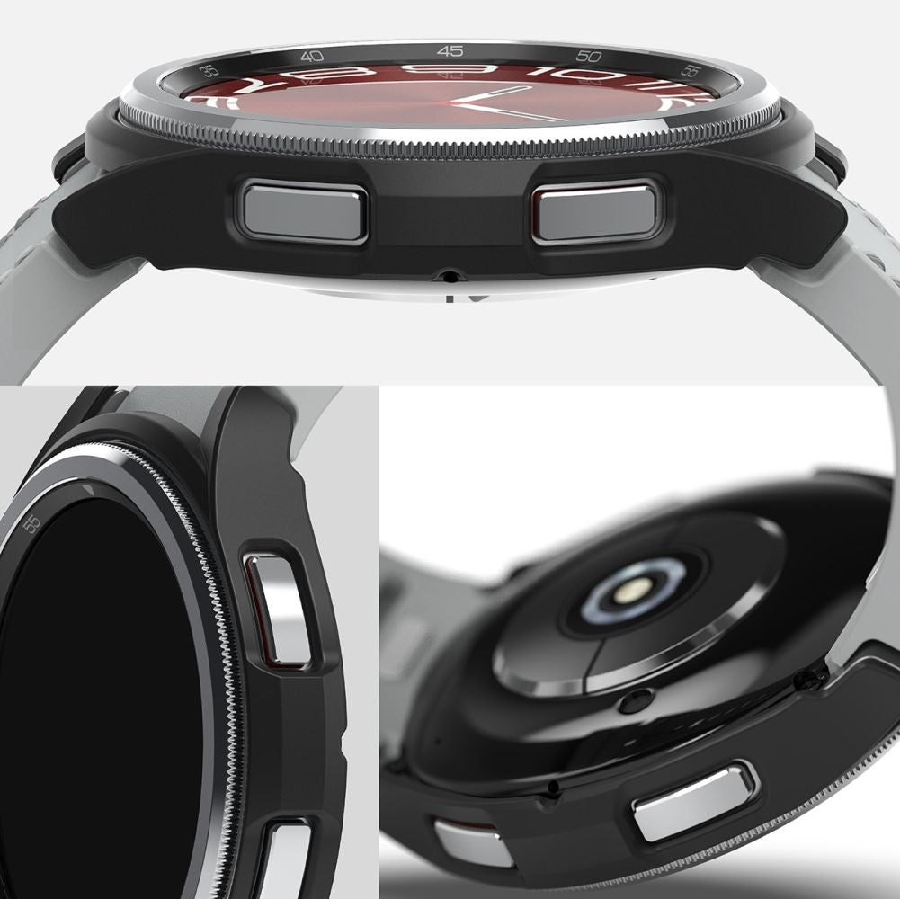 CUSTODIA RINGKE SLIM 2-PACK GALAXY WATCH 6 CLASSIC (43 MM) TRASPARENTE E NERA