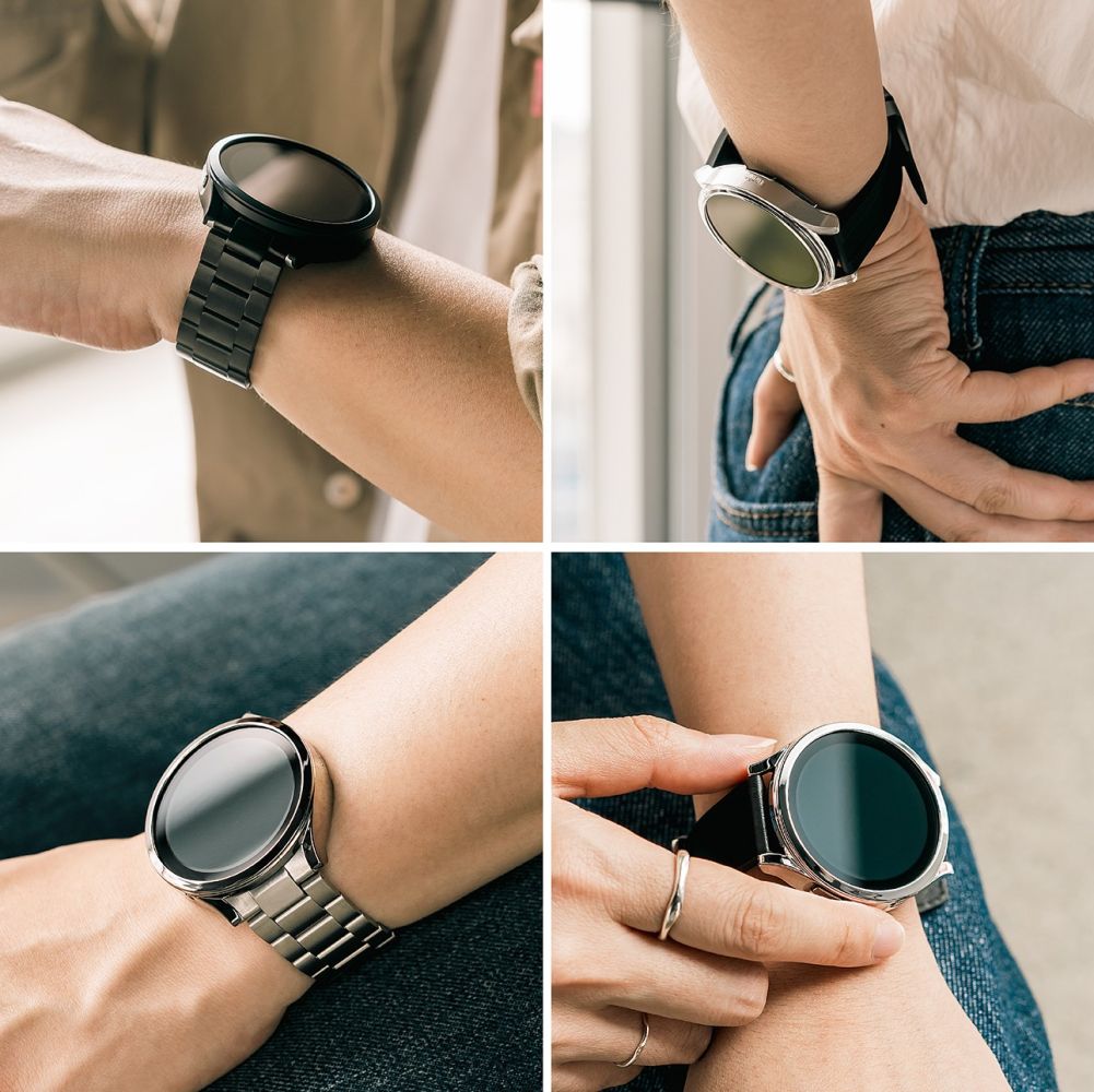 CUSTODIA RINGKE SLIM 2-PACK GALAXY WATCH 6 CLASSIC (43 MM) TRASPARENTE E NERA
