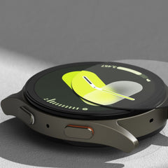 CUSTODIA PROTETTIVA CON VETRO TEMPERATO PER SAMSUNG GALAXY WATCH 7 (44 MM) RINGKE SLIM & VETRO TEMPERATO TITANIO NERO