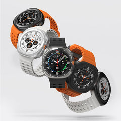 CUSTODIA PROTETTIVA CON VETRO TEMPERATO PER SAMSUNG GALAXY WATCH ULTRA (47 MM) RINGKE SLIM & VETRO TEMPERATO TRASPARENTE