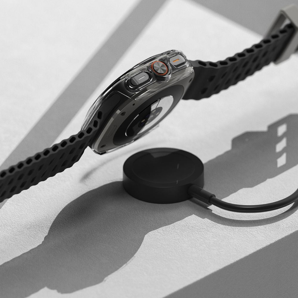 CUSTODIA PROTETTIVA CON VETRO TEMPERATO PER SAMSUNG GALAXY WATCH ULTRA (47 MM) RINGKE SLIM & VETRO TEMPERATO TRASPARENTE