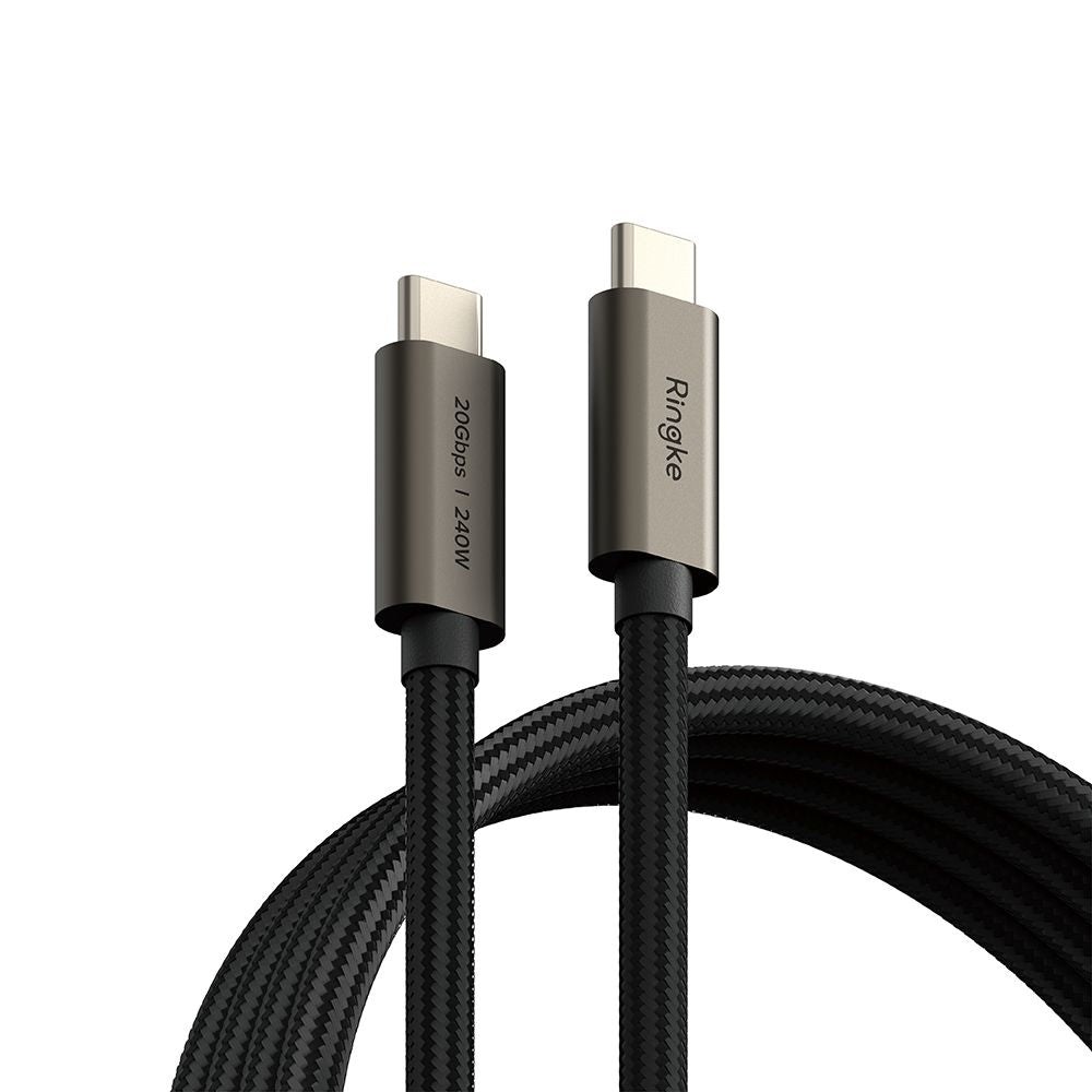 RINGKE CAVO USB 3.2 GEN 2X2 TYPE-C CABLE PD240W 100CM NERO