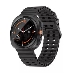 BRACCIALE IN SILICONE PER SAMSUNG GALAXY WATCH ULTRA (47 MM) HEYBAND SPORTY NERO
