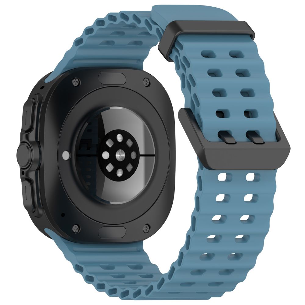 BRACCIALE IN SILICONE PER SAMSUNG GALAXY WATCH ULTRA (47 MM) HEYBAND SPORTY AZZURRO CHIARO