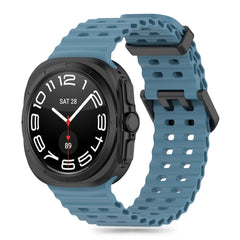 BRACCIALE IN SILICONE PER SAMSUNG GALAXY WATCH ULTRA (47 MM) HEYBAND SPORTY AZZURRO CHIARO