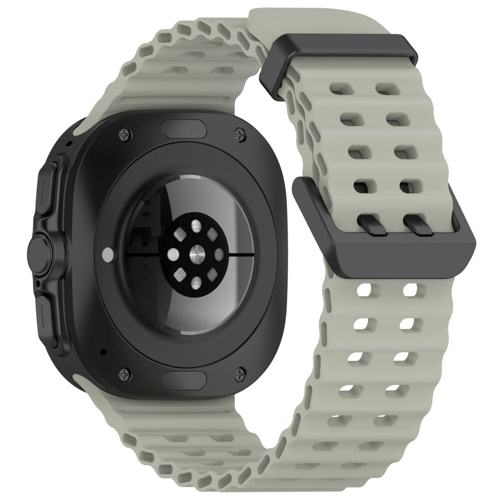 BRACCIALE IN SILICONE PER SAMSUNG GALAXY WATCH ULTRA (47 MM) HEYBAND SPORTY VERDE OLIVA