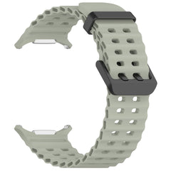 BRACCIALE IN SILICONE PER SAMSUNG GALAXY WATCH ULTRA (47 MM) HEYBAND SPORTY VERDE OLIVA