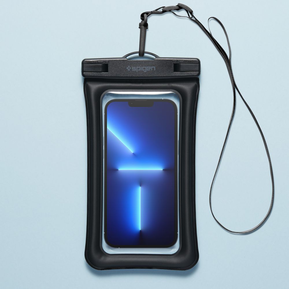 CUSTODIA IMPERMEABILE SPIGEN A610 CASE GALLEGGIANTE UNIVERSALE NERA