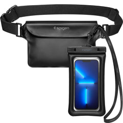 CUSTODIA IMPERMEABILE SPIGEN A621 CASE UNIVERSALE IMPERMEABILE & BORSA IN LIFE NERA