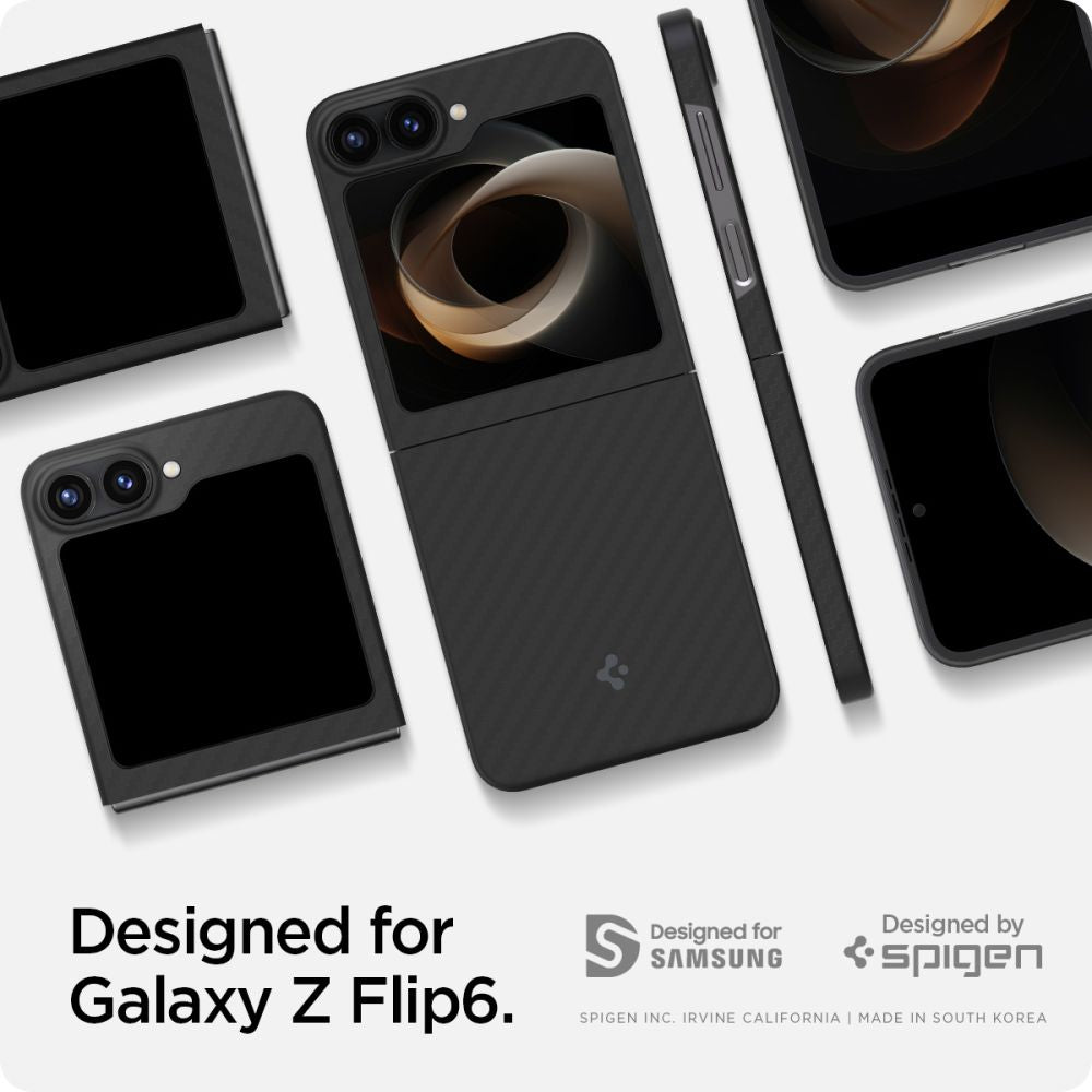 COPERTURA SPIGEN AIRSKIN GALAXY Z FLIP 6 ARAMID NERA