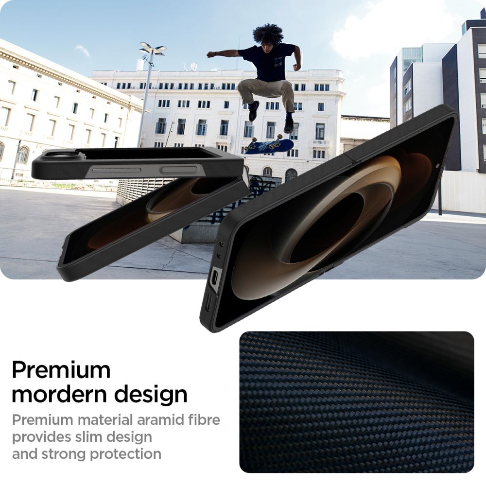 COPERTURA SPIGEN AIRSKIN GALAXY Z FLIP 6 ARAMID NERA