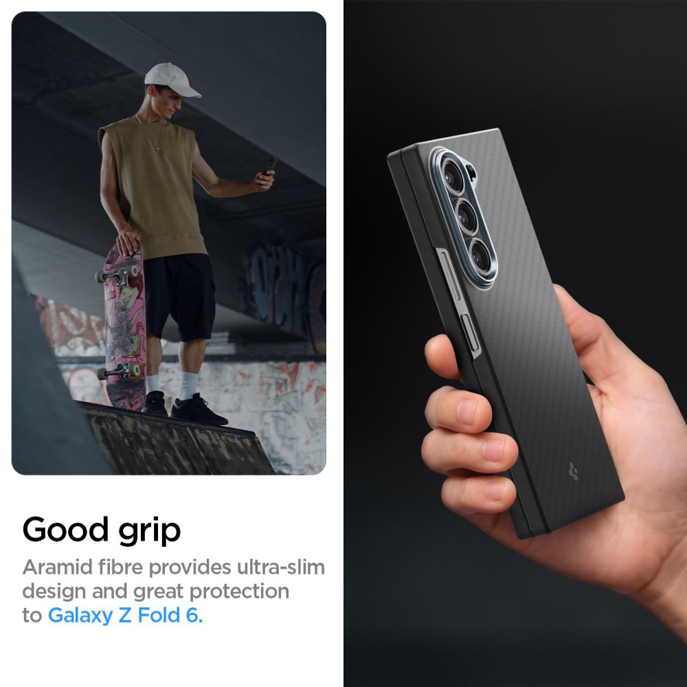 COPERTURA SPIGEN AIRSKIN GALAXY Z FOLD 6 ARAMID NERA
