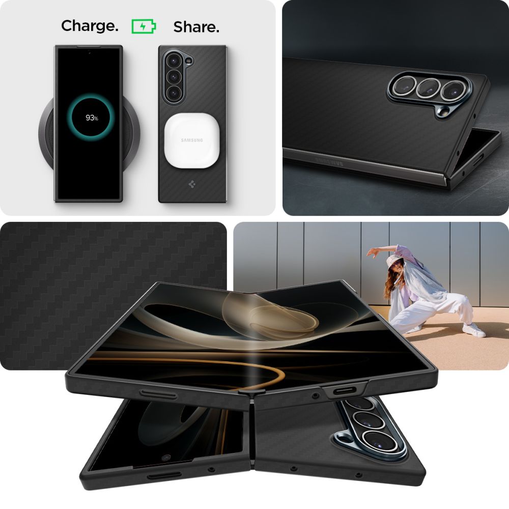 COPERTURA SPIGEN AIRSKIN GALAXY Z FOLD 6 ARAMID NERA