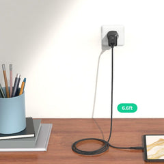 SPIGEN ARCSTATION PRO GAN-651 CARICATORE DI RETE 1-PORTA 65W + CAVO TYPE-C NERO