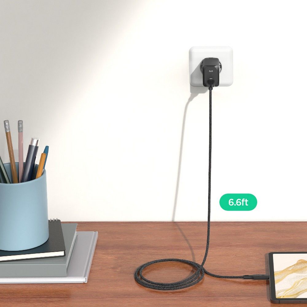 SPIGEN ARCSTATION PRO GAN-651 CARICATORE DI RETE 1-PORTA 65W + CAVO TYPE-C BIANCO