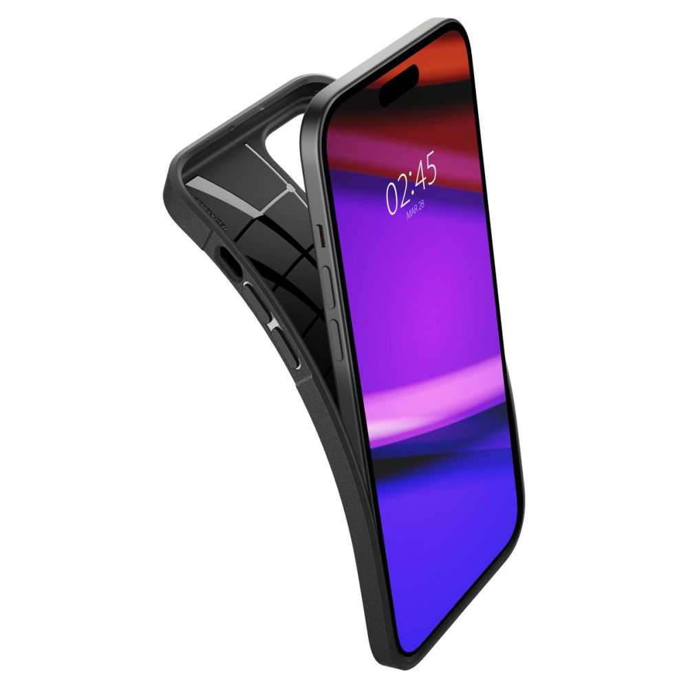 COPERTURA SPIGEN CORE ARMOR IPHONE 15 PLUS NERO OPACO