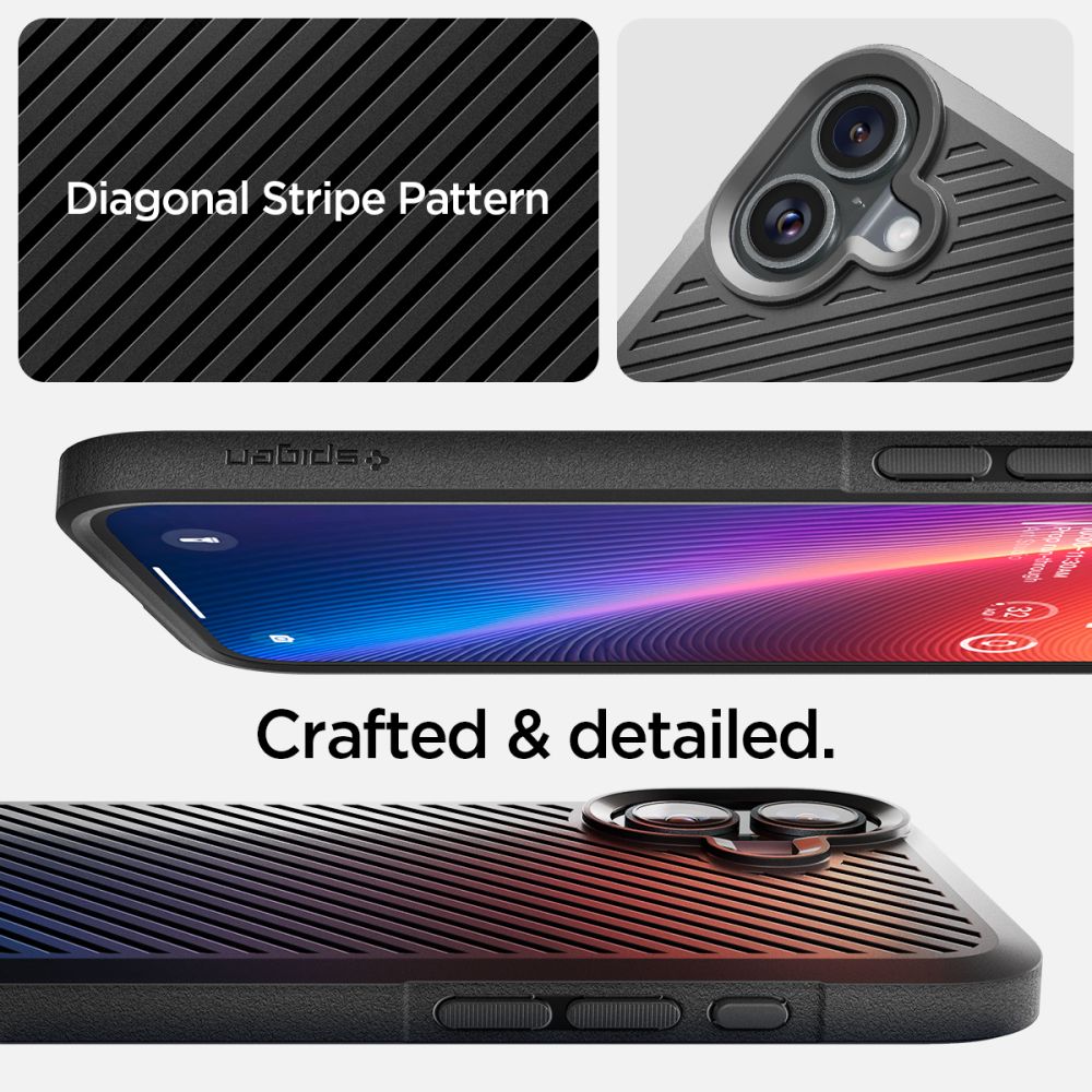 COPERTURA SPIGEN CORE ARMOR IPHONE 16 NERO OPACO