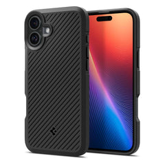 COPERTURA SPIGEN CORE ARMOR IPHONE 16 NERO OPACO