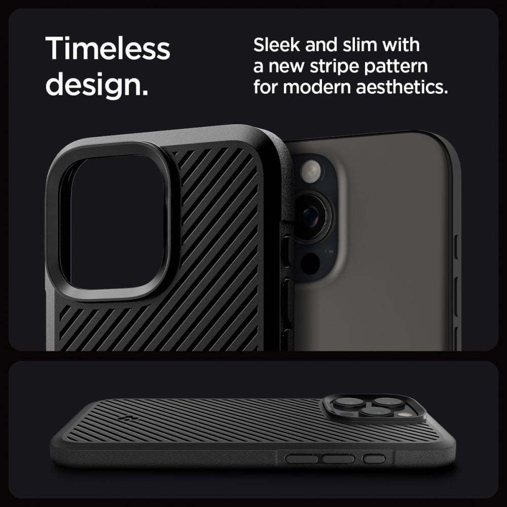 COPERTURA SPIGEN CORE ARMOR IPHONE 16 PRO MAX NERO OPACO
