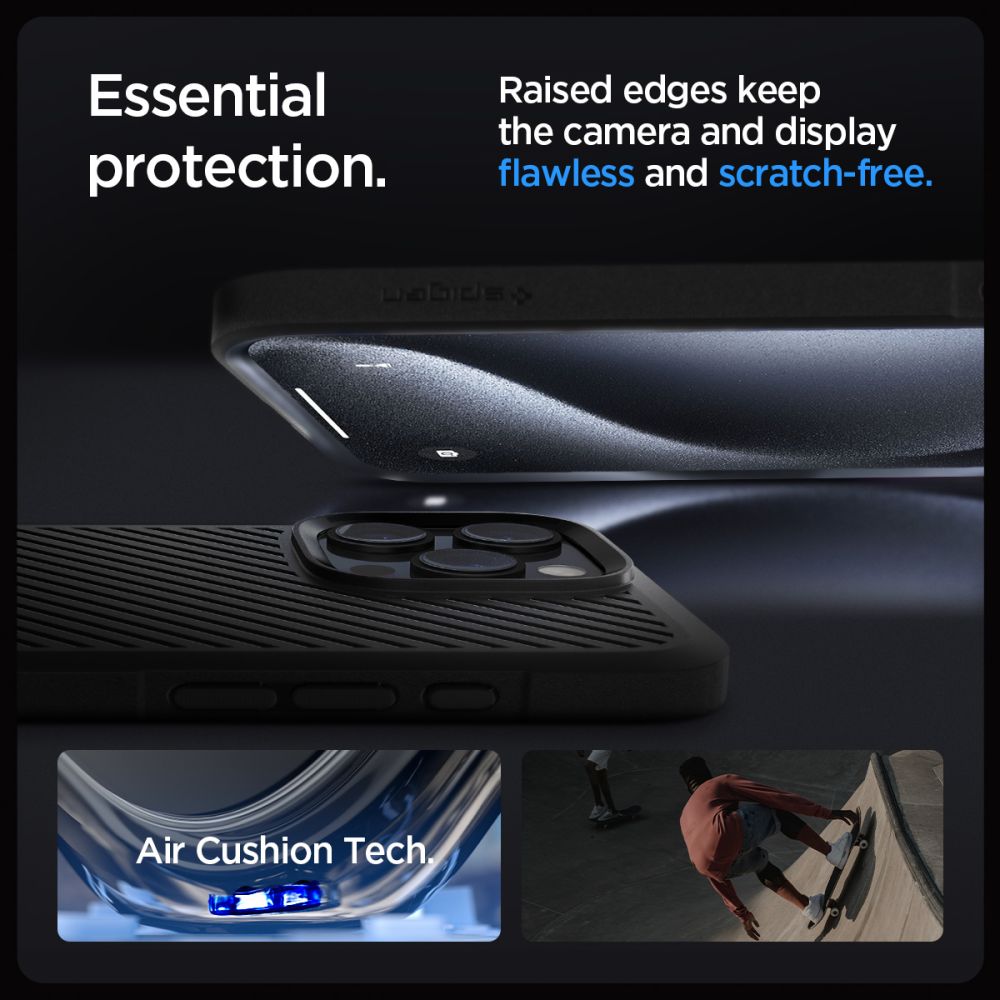 COPERTURA SPIGEN CORE ARMOR IPHONE 16 PRO MAX NERO OPACO