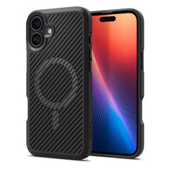 COPERTURA SPIGEN CORE ARMOR MAG MAGSAFE IPHONE 16 NERO OPACO