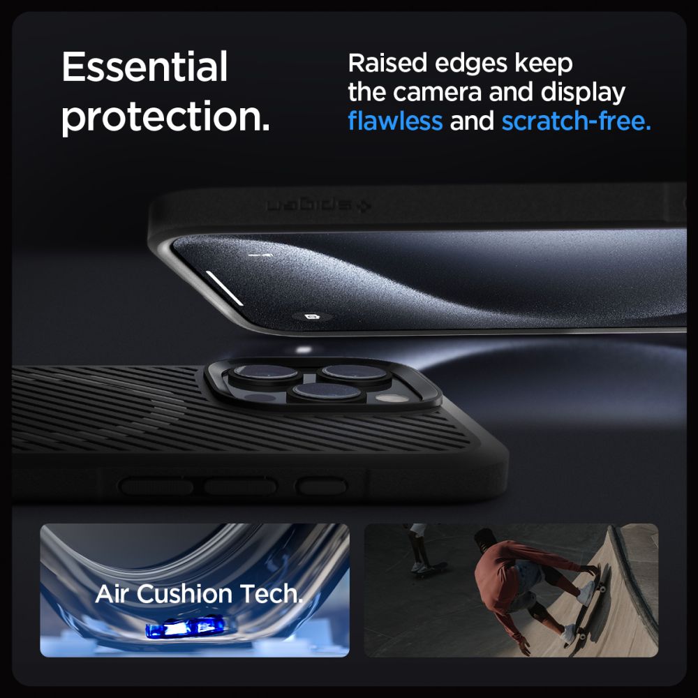 COPERTURA SPIGEN CORE ARMOR MAG MAGSAFE IPHONE 16 PRO NERO OPACO
