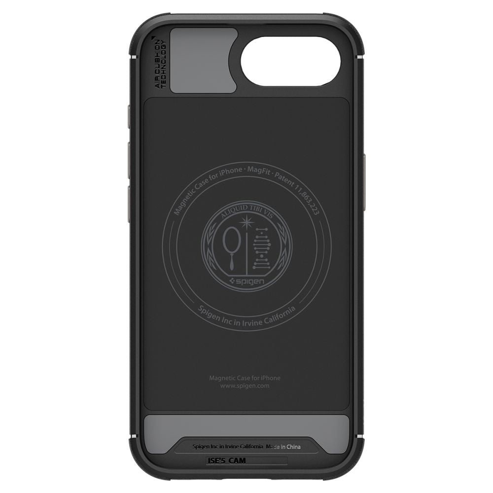 COPERTURA SPIGEN CORE ARMOR MAG MAGSAFE IPHONE 16E NERO OPACO