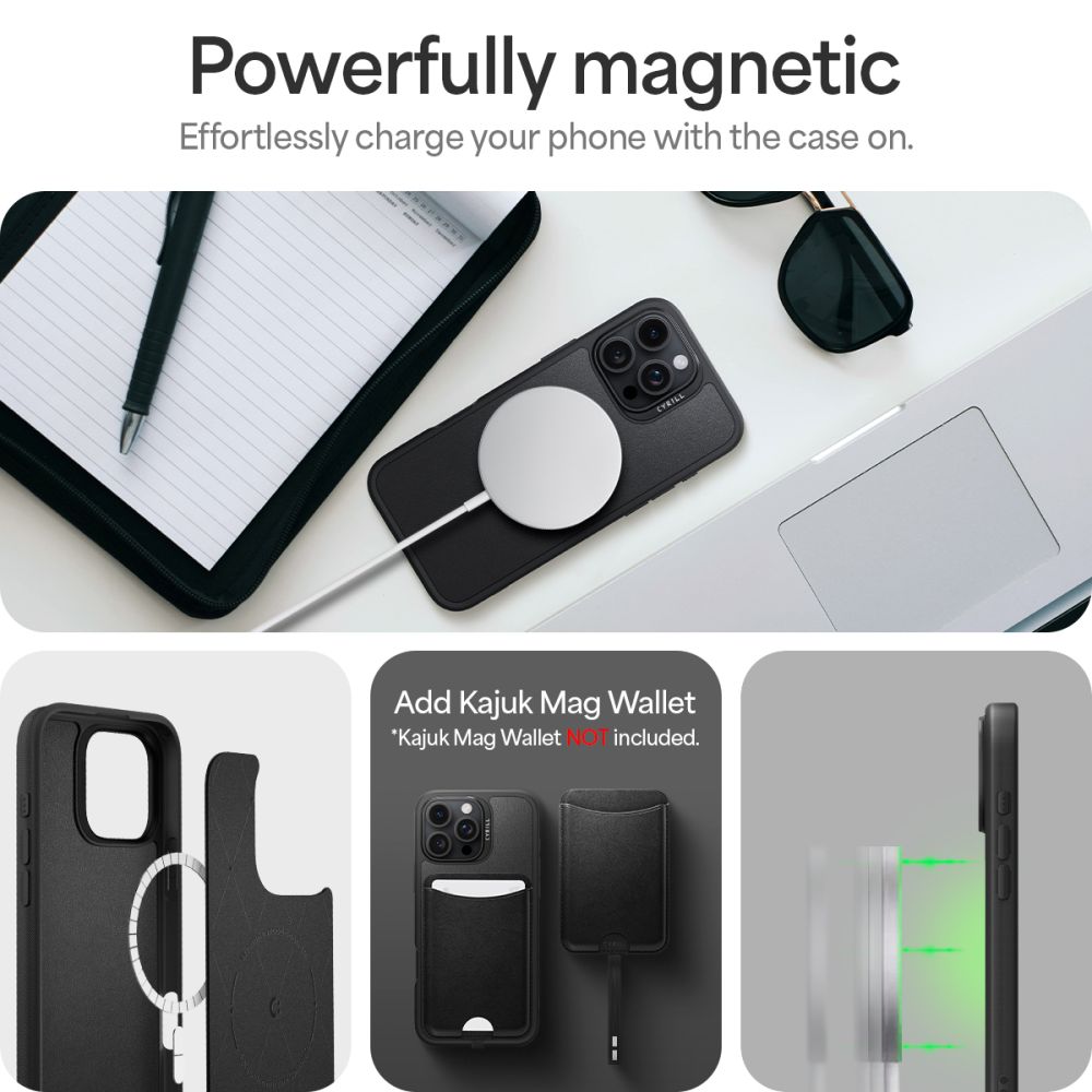 COPERTURA SPIGEN CYRILL KAJUK CLASSIC CHARM MAG MAGSAFE IPHONE 16 PRO NERA