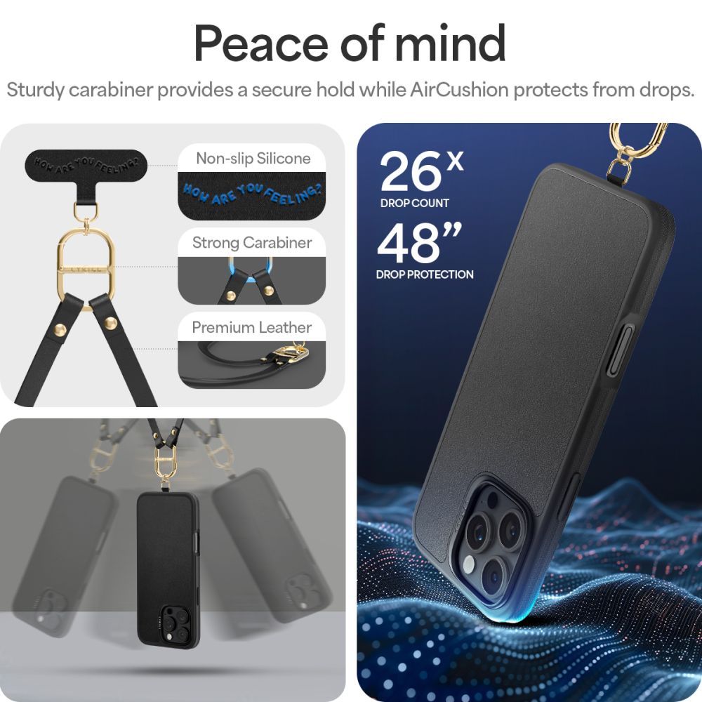 COPERTURA SPIGEN CYRILL KAJUK CLASSIC CHARM MAG MAGSAFE IPHONE 16 PRO NERA