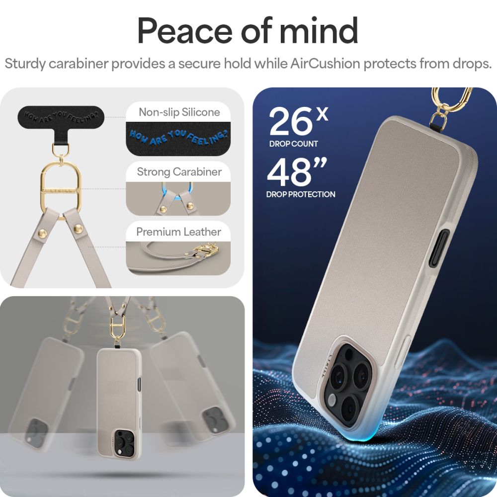 COPERTURA SPIGEN CYRILL KAJUK CLASSIC CHARM MAG MAGSAFE IPHONE 16 PRO CREMA