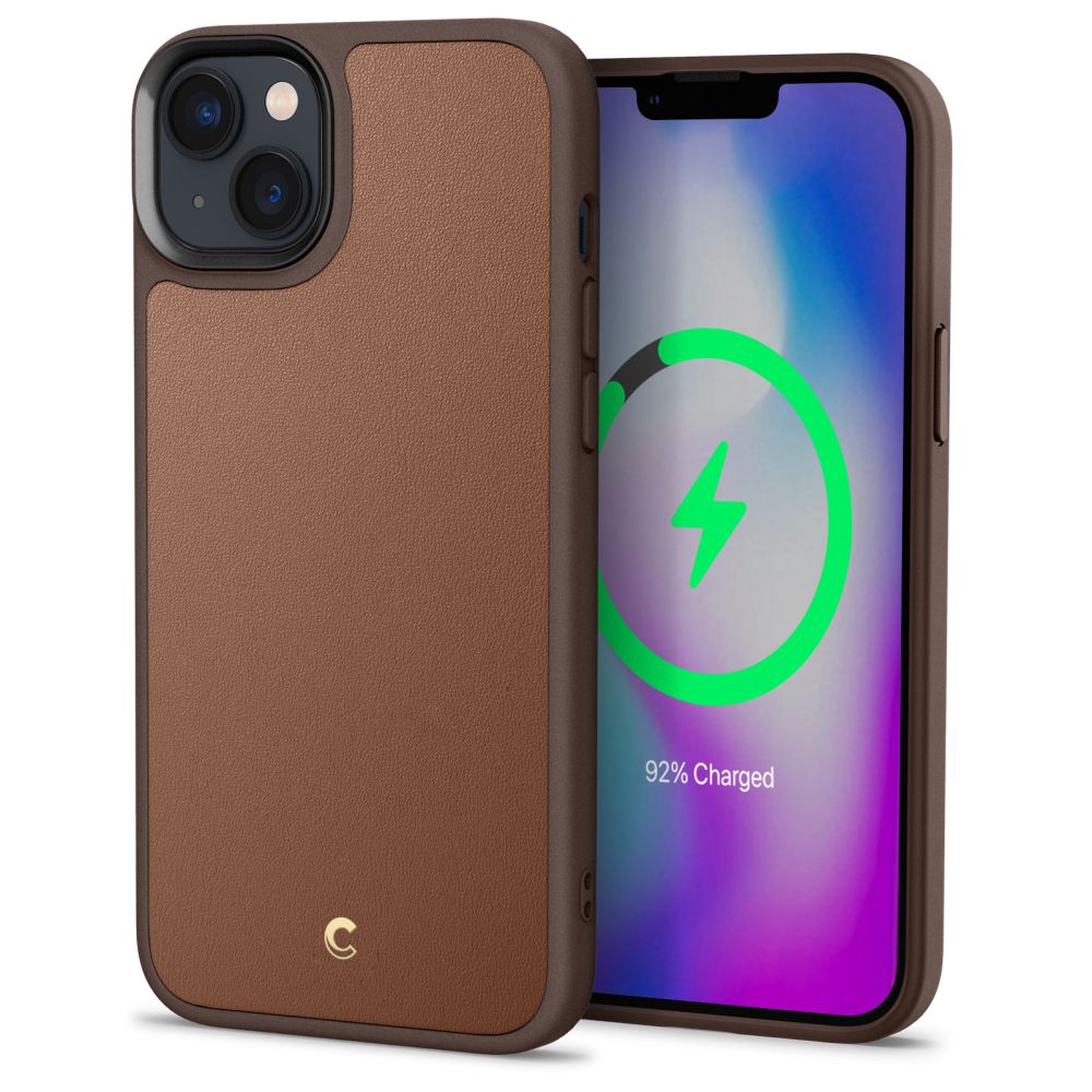 COPERTURA SPIGEN CYRILL KAJUK MAG MAGSAFE IPHONE 14 PLUS SADDLE BROWN