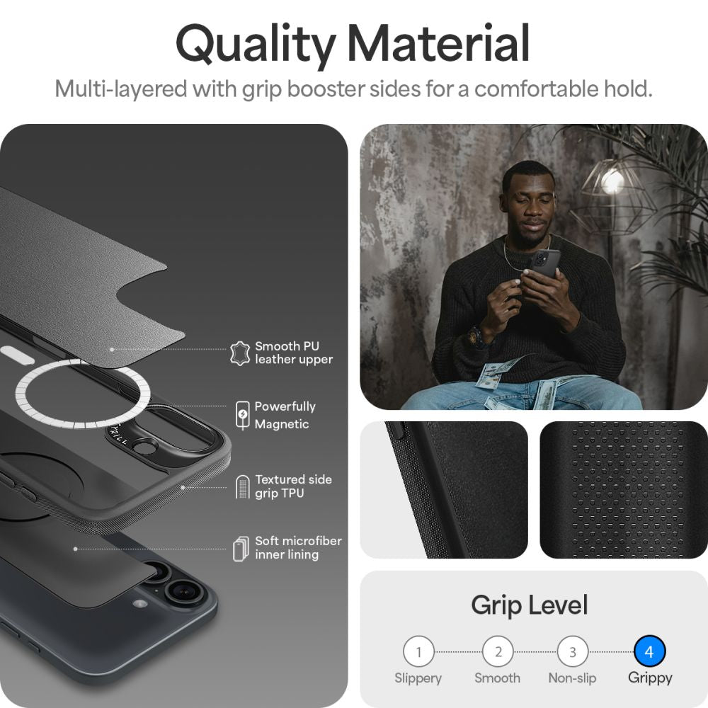 COPERTURA SPIGEN CYRILL KAJUK MAG MAGSAFE IPHONE 16 NERA