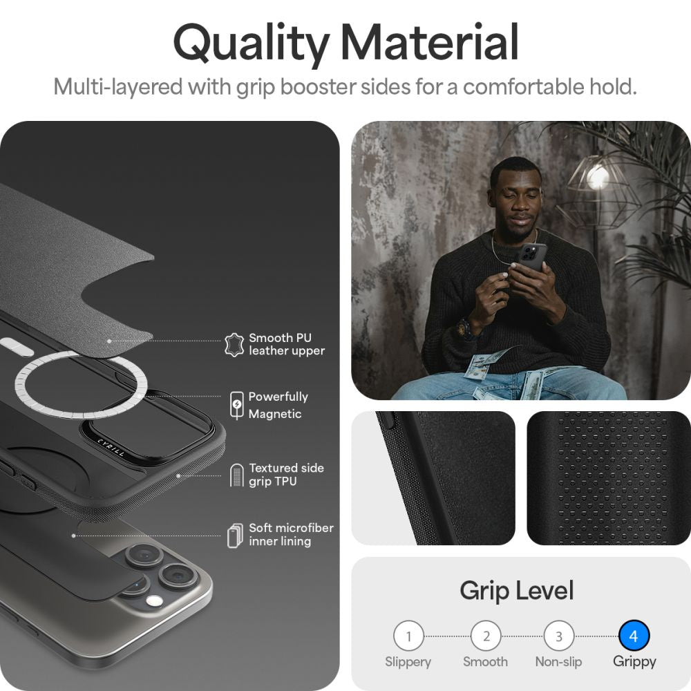 COPERTURA SPIGEN CYRILL KAJUK MAG MAGSAFE IPHONE 16 PRO NERA