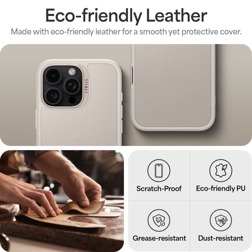 COPERTURA SPIGEN CYRILL KAJUK MAG MAGSAFE IPHONE 16 PRO MAX CREMA