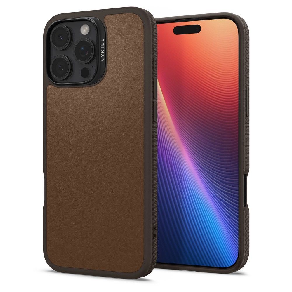 COPERTURA SPIGEN CYRILL KAJUK MAG MAGSAFE IPHONE 16 PRO SADDLE BROWN