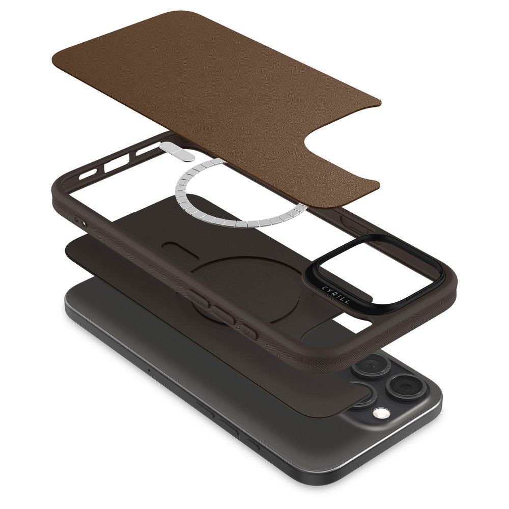 COPERTURA SPIGEN CYRILL KAJUK MAG MAGSAFE IPHONE 16 PRO SADDLE BROWN