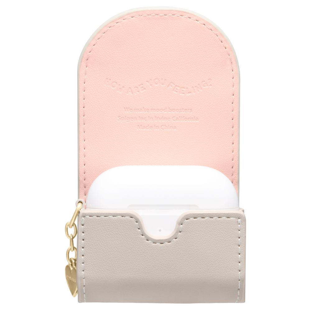 COPERTURA SPIGEN CYRILL MINI BAG APPLE AIRPODS 4 BEIGE SCURO
