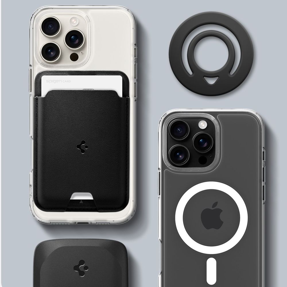 SPIGEN DUAL POP MAG MAGSAFE ANELLO PER TELEFONO NERO