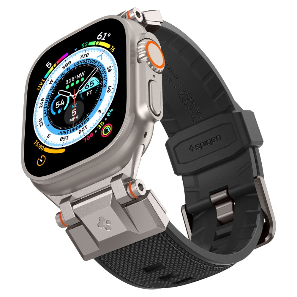 CINTURINO SPIGEN DURAPRO ARMOR APPLE WATCH 6 / 7 / 8 / 9 / 10 / SE / ULTRA 1 / 2 (44 / 45 / 46 / 49 MM) NERO