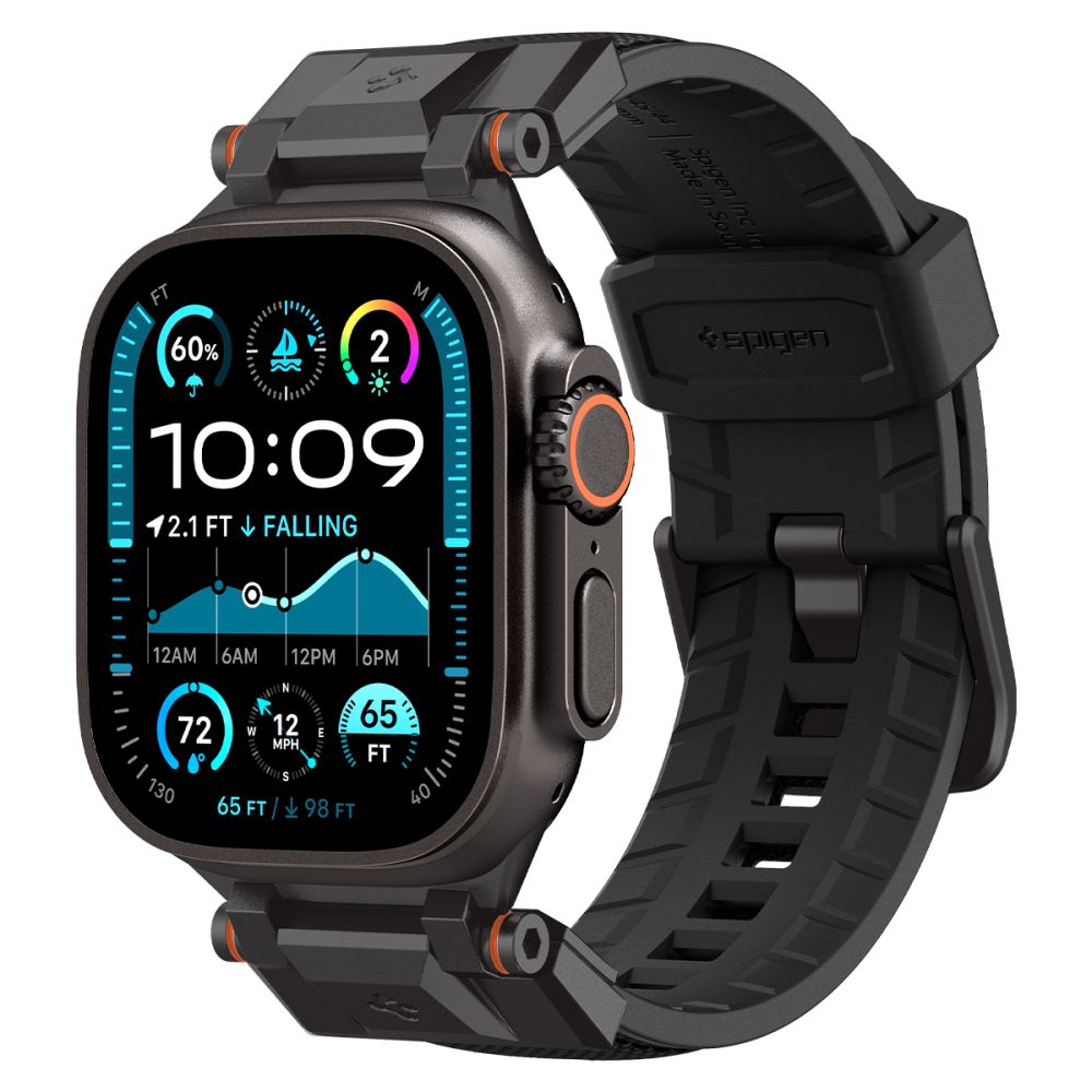 SPIGEN DURAPRO ARMOR APPLE WATCH 6 / 7 / 8 / 9 / 10 / SE / ULTRA 1 / 2 (44 / 45 / 46 / 49 MM) EDIZIONE NERA