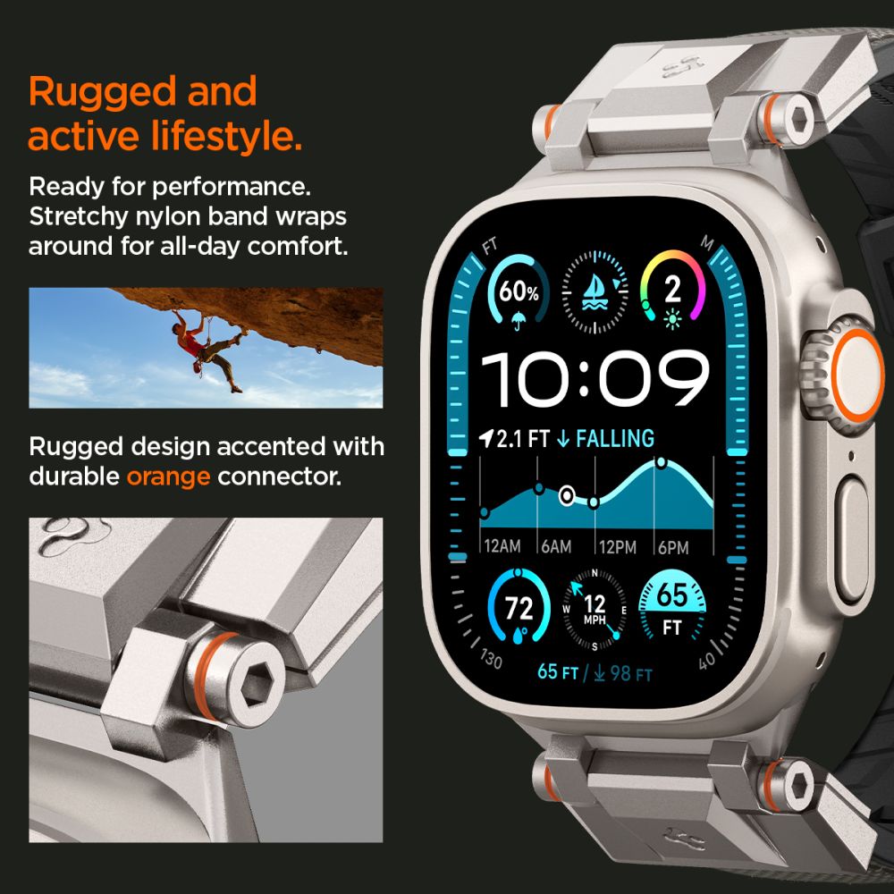 SPIGEN DURAPRO ARMOR APPLE WATCH 6 / 7 / 8 / 9 / 10 / SE / ULTRA 1 / 2 (44 / 45 / 46 / 49 MM) GRIGIO