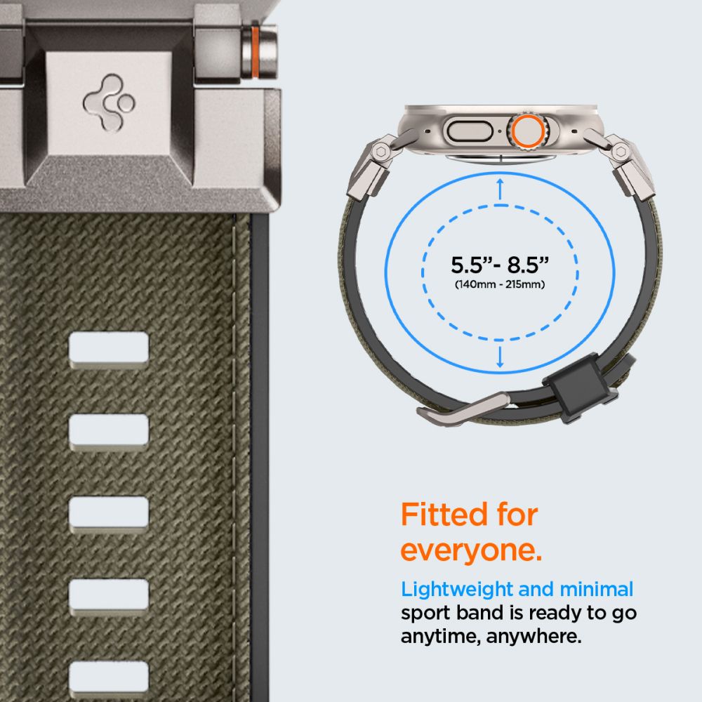 SPIGEN DURAPRO ARMOR APPLE WATCH 6 / 7 / 8 / 9 / 10 / SE / ULTRA 1 / 2 (44 / 45 / 46 / 49 MM) VERDE MILITARE