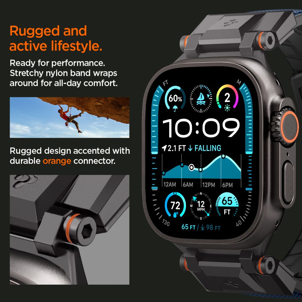 SPIGEN DURAPRO ARMOR APPLE WATCH 6 / 7 / 8 / 9 / 10 / SE / ULTRA 1 / 2 (44 / 45 / 46 / 49 MM) BLU NAVY