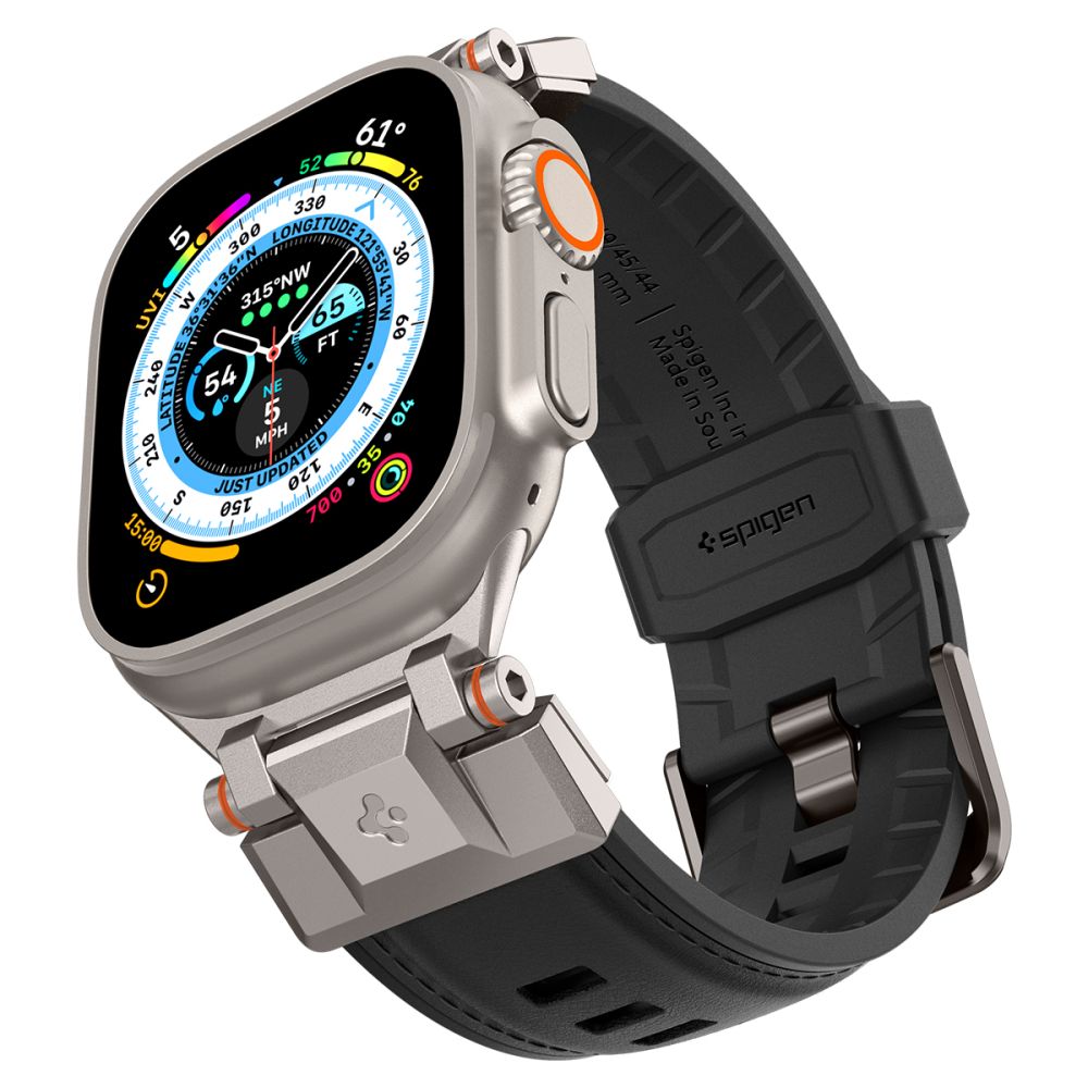 CINTURINO SPIGEN DURAPRO ARMOR PU APPLE WATCH 6 / 7 / 8 / 9 / 10 / SE / ULTRA 1 / 2 (44 / 45 / 46 / 49 MM) NERO